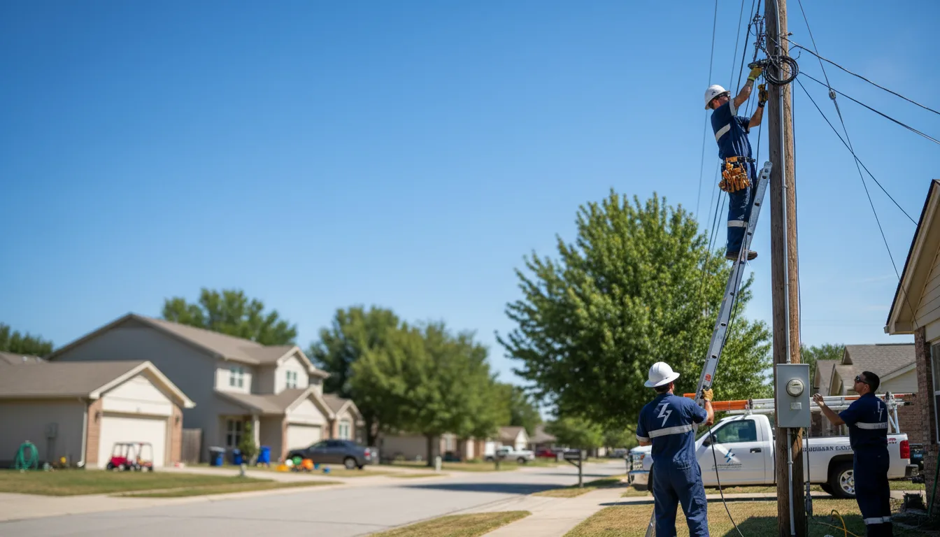 Residential electrician providing installation services in Paynesville, MN